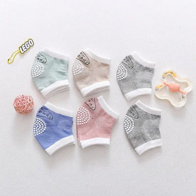 3 pairs of cotton children's knee pads, autumn glue dispensing, anti slip baby knee pads, mesh breathable exercise, baby crawlin eprolo