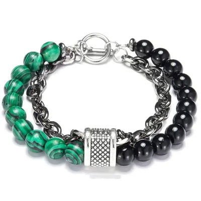 Beaded Chain Bracelet for Men & Women Qafila1