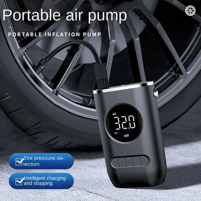 New Car Portable Inflator Pump Mini Bicycle Electric Tire Handheld Wireless Charging Super Car Inflator Pump eprolo